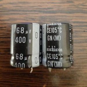 nichicon 400V 68uF - خازن 400 ولت 68 میکرو فاراد سری GN