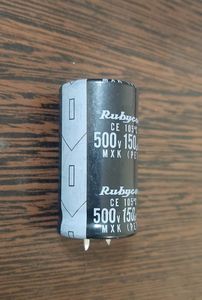 Rubycon 500V 150uF - خازن الکترولیت، 500 ولت، 150 میکروفاراد