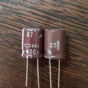 Nippon 400V 47uF - خازن الکترولیت، 400 ولت، 47 میکروفاراد، نیپون، سری KXJ