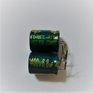 GP 400V 6.8uF - خازن الکترولیت، 400 ولت، 6.8 میکروفاراد