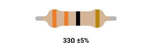 RESISTOR 1W 33R %5 – مقاومت 1 وات 33 اهم 5% کربنی