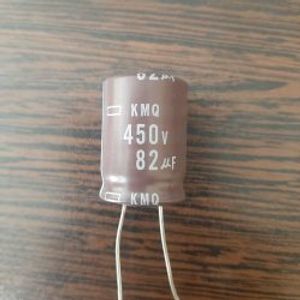 Nippon 450V 82uF - خازن 450 ولت 82 میکرو فاراد سری KMQ