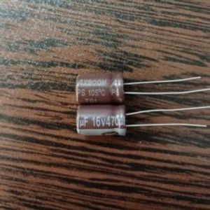 Axboom 16V 470uF - خازن الکترولیت 16 ولت 470 میکرو فاراد