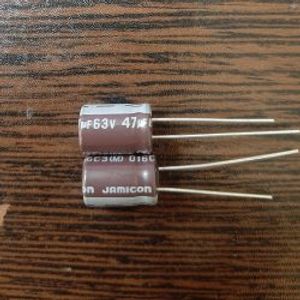 JAMICON 63V 47uF - خازن الکترولیت، 63 ولت 47 میکروفاراد