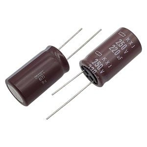 Nippon 250V 220uF - خازن 250 ولت 220 میکرو فاراد سری KXJ
