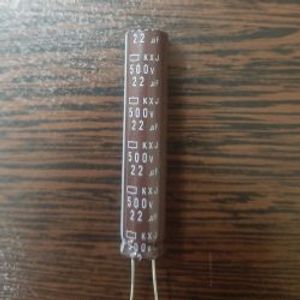 Nippon 500V 22uF - خازن 500 ولت 22 میکرو فاراد سری KXJ