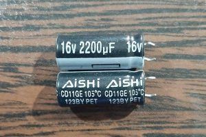 Aishi 16V 2200uF - خازن 16 ولت 2200 میکرو فاراد
