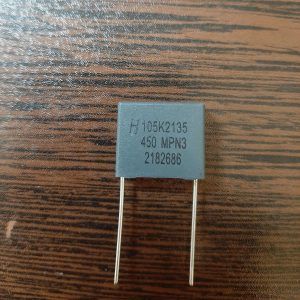 MKP 450VDC 1uF - خازن MKP، ظرفیت 1 میکروفاراد، 450 ولت DC