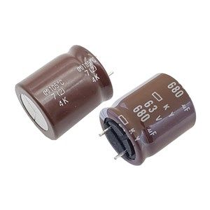 Nippon 63V 680uF - خازن الکترولیت 63 ولت 680 میکرو فاراد سری KY