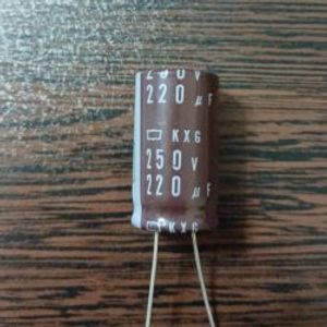 Nippon 250V 220uF - خازن 250 ولت 220 میکرو فاراد سری KXG