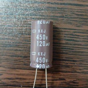 Nippon 450V 120uF - خازن الکترولیت 450 ولت 120 میکرو فاراد سری KXJ