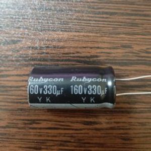 Rubycon 160V 330uF - خازن 160 ولت 330 میکرو فاراد سری YK