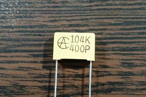 MKT 400V 100nF - خازن MKT، ظرفیت 100 نانوفاراد، 400 ولت