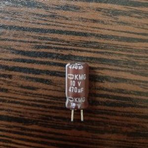 Nippon 10V 470uF - خازن الکترولیت، 10 ولت، 470 میکروفاراد، نیپون، سری KMG