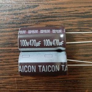 TAICON 100V 470uF - خازن 100 ولت 470 میکرو فاراد