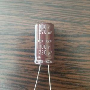 Nippon 100V 220uF – خازن 220 میکرو فاراد 100 ولت سری KZN