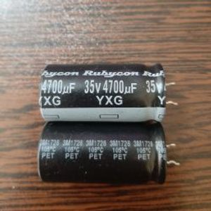 Rubycon 35V 4700uF - خازن 35 ولت 4700 میکرو فاراد سری YXG