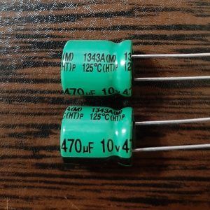 TAICON 10V 470uF - خازن 10 ولت 470 میکرو فاراد سری HT