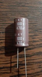 NIPPON 100V 470uF - خازن الکترولیت، 100 ولت، 470 میکروفاراد
