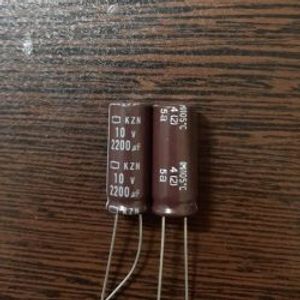 NIPPON 10V 2200 uF - خازن الکترولیت، 10 ولت، 2200 میکروفاراد، نیپون، سری KZN