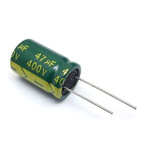 خازن الکترولیتی بشکه ای 47uf میکرو فاراد 400V ولت برند JWCO Green