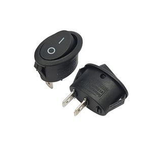 کلید راکر بیضی 2حالته 2پایه KCD7-101 2PIN پایه آهن