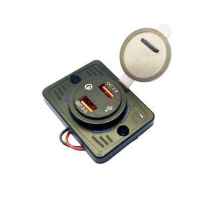 ماژول شارژر خودرویی اتوبوسی پنلی با دو خروجی فست شارژ USB QC 3.0