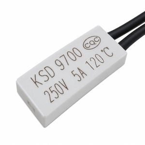 ترموسوئیچ حرارتی سیم دار NC 250V-5A 100C KSD9700
