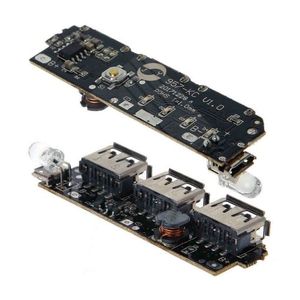 ماژول پاوربانک دارای سه خروجی USB 3A 2.1A 5v