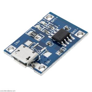 ماژول شارژر باتری های لیتیومی TP4056 micro usb