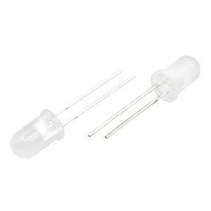 LED مات دورنگ نارنجی - سبز بدنه سفید 3mm