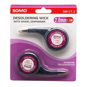 پک دوتایی سیم قلع کش حلزونی 1.5متری عرض 2mm سومو SOMO مدل SM117-2
