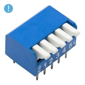 دیپ سوئیچ 5 تایی پیانویی (OXO) DPL-5