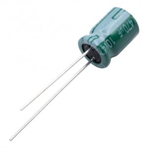 خازن الکترولیتی امپدانس پایین 470uF / 10V تایوانی مارک TAICON سری HD طول عمر 5000Hrs