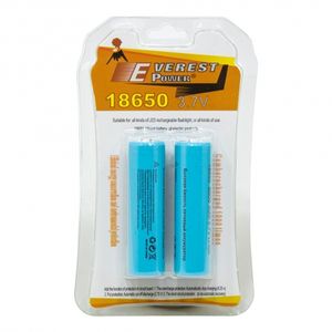 پک 2 تایی باتری لیتیوم یون 3.7v سایز 18650 8800mAh مارک Everest Power
