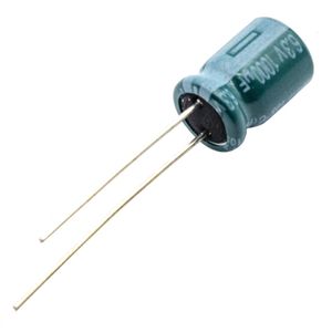 خازن الکترولیتی 1000uF / 6.3V تایوانی مارک TAICON با طول عمر بالا