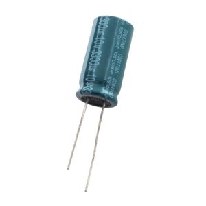 خازن الکترولیتی 3300uF / 10V تایوانی مارک TAICON با طول عمر بالا