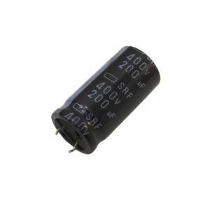 خازن الکترولیتی 200uF / 400V ژاپنی مارک NIPPON سری SRF