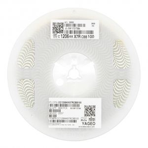 خازن 10pF 1KV پکیج 1206 SMD رول3000 عددی