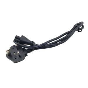 کابل برق لپ تاپی Type G فیوز دار مرغوب تمام مسی 0.75×3 طول 0.8 متر