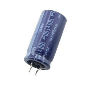 خازن الکترولیتی 100uF / 160V ژاپنی مارک RUBYCON