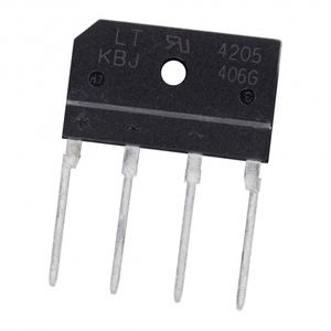 پل دیود 4A-600V تخت شانه ای KBJ406G تایوانی مارک Lite-On
