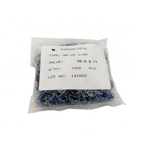 مقاومت 33k اهم 1% خم 0.25w بسته1000 تایی