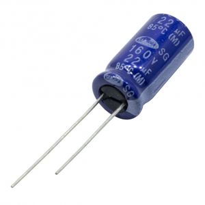 خازن الکترولیتی 22uF / 160V کره ای مارک SAMWHA