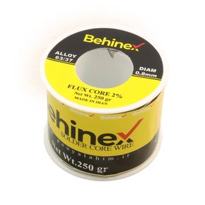 سیم لحیم 0.8mm 250gr مارک آلیاژ 63/37 بهینکس Behinex