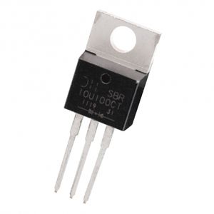 دوبل دیود SBR10U100CT تایوانی مارک Diodes Incorporated پکیج TO-220