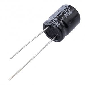خازن الکترولیتی 470uF / 25V ژاپنی مارک NIPPON
