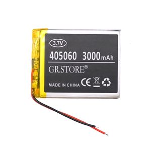 باتری لیتیوم پلیمر 3.7v ظرفیت 3000mAh مارک GR.STORE کد 405060