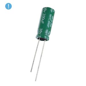 خازن الکترولیتی 330uF / 35V تایوانی مارک (OXO) TAICON