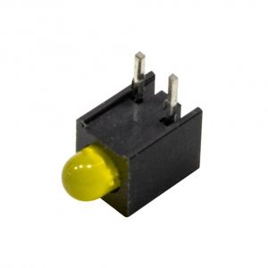 LED قابدار تکی زرد رایت 3mm